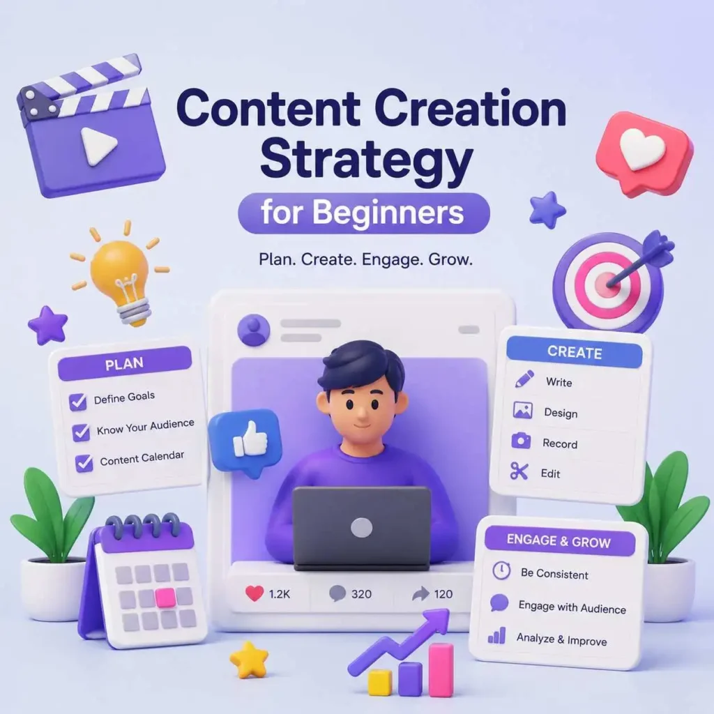 Content creation strategy for beginners